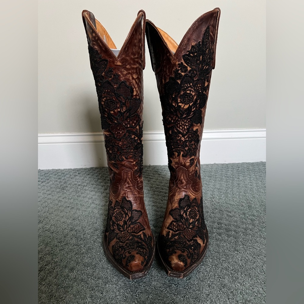 Old Gringo 9 B Nicolette Brass L2310-2 Western Cowboy Cowgirl Boots Valentines - Picture 3 of 14